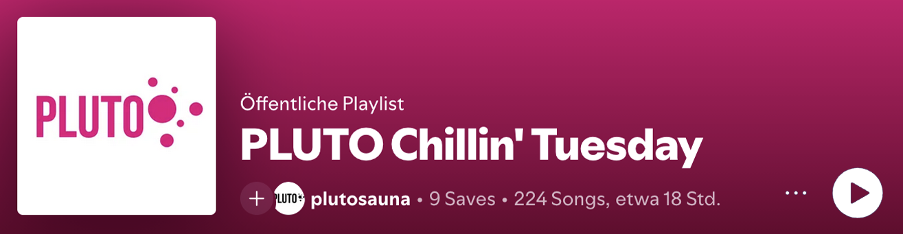 pluto spotify playlist chillin Spotify banner