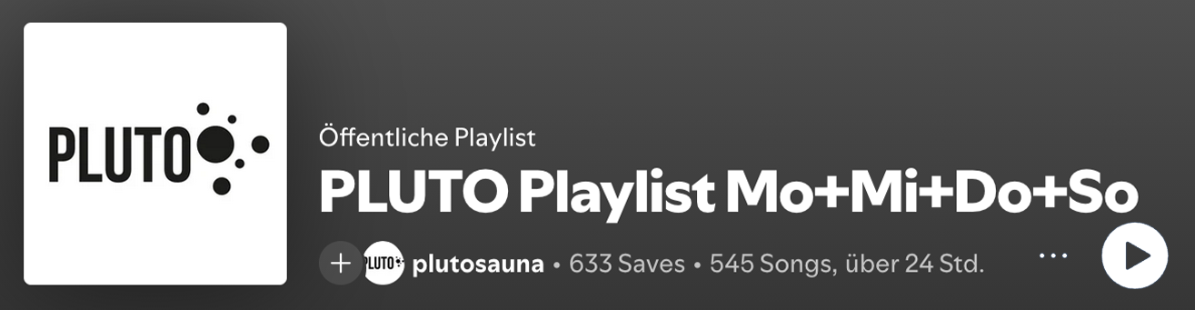 pluto spotify playlist woche Spotify banner